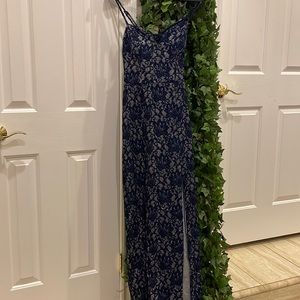 Glittery Spaghetti Strap Gown